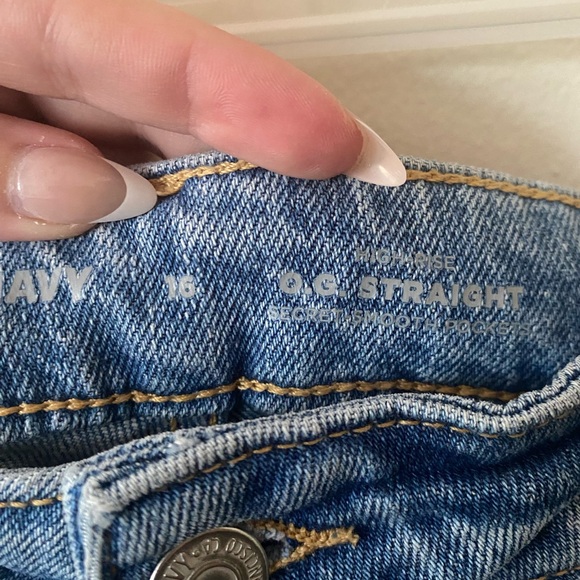 NWT Old Navy Light Blue Straight Leg Jeans - Picture 3 of 4